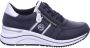 Remonte Sneakers met sleehak vrijetijdsschoen lage schoen veterschoen met metallic contrastaccenten - Thumbnail 1