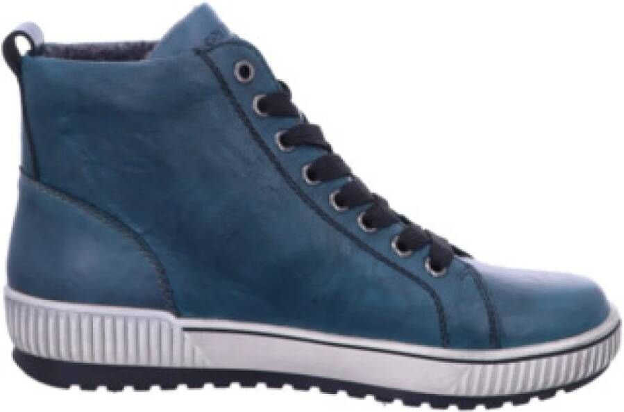 Remonte Plateausneakers vrijetijdsschoen high-top sneaker veterschoen met trendy siergesp