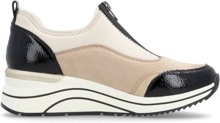 Remonte Slip-on sneakers Elisabeth Hurley-Collection wedge sneaker slipper instapschoen vrijetijdsschoen vegan