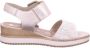 Remonte Sleehaksandaaltjes ELLE-Collection zomerschoen sandalen comfortschoen met klittenband onder de decoratieve gesp - Thumbnail 2