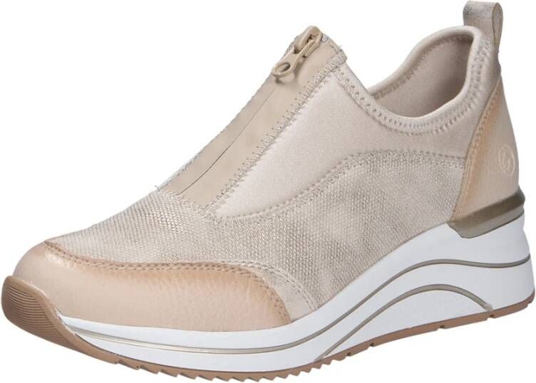 Remonte Slip-on sneakers vrijetijdsschoen lage schoen slipper in vegan verwerking