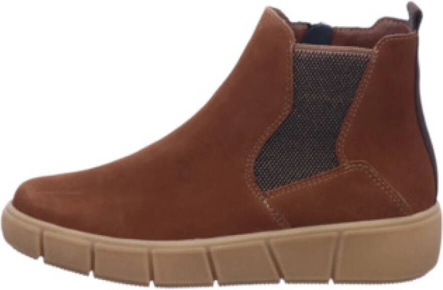 Remonte Chelsea-boots plateau enkellaars ankleboots met extra ritssluiting