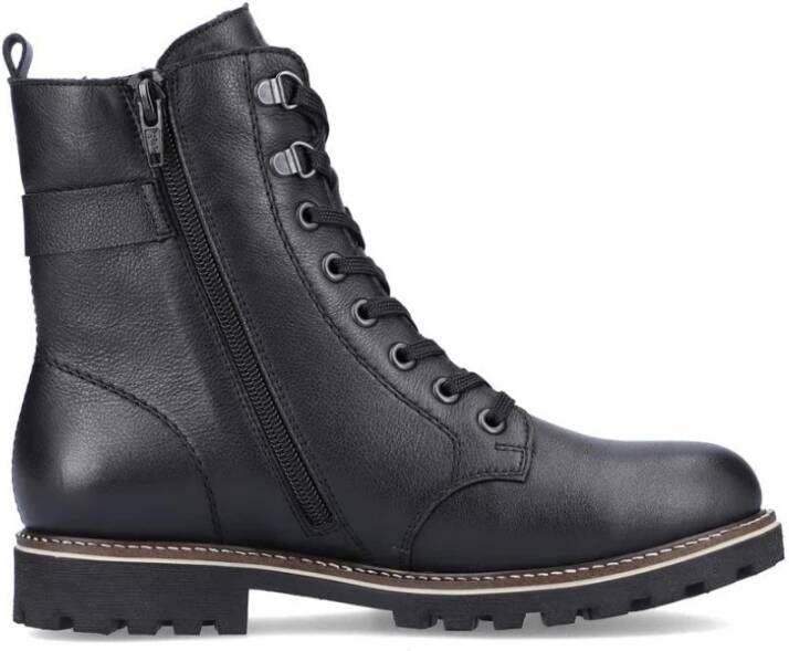 Remonte Winterlaarzen blokhak veterschoenen outdoorschoen met decoratieve gesp - Foto 3