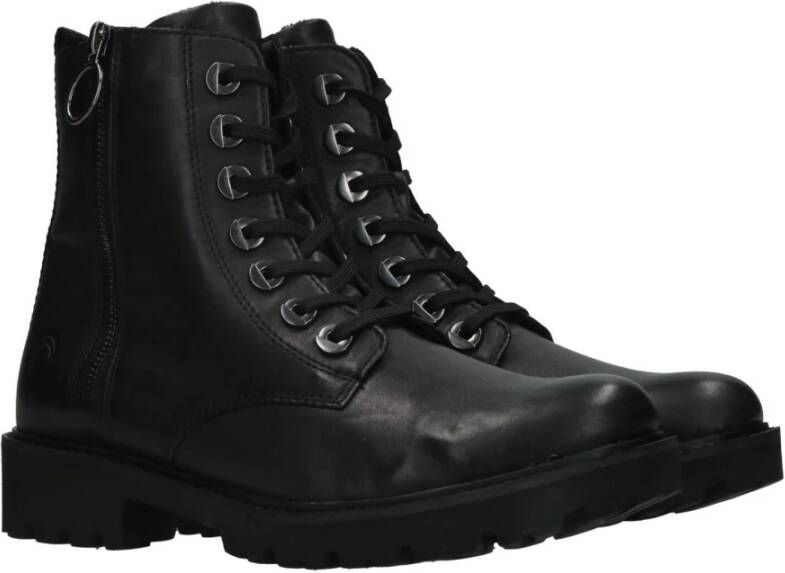 Remonte Veterlaarsjes blokhak laarsjes veterschoenen flats in used look - Foto 3