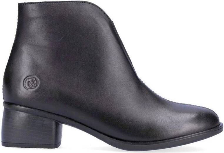 Remonte black casual closed booties Zwart Dames