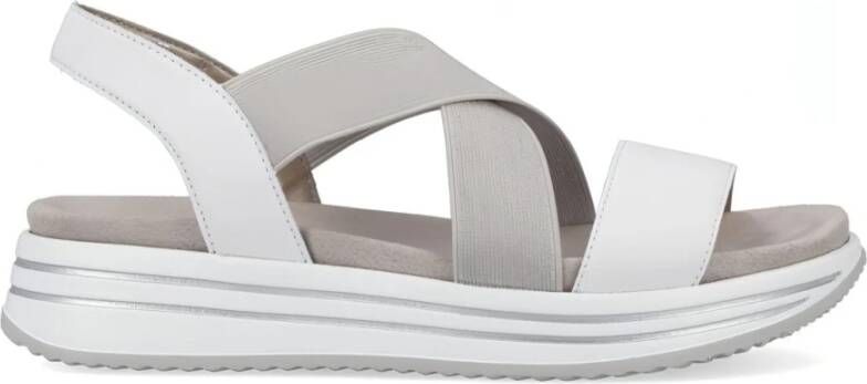 Remonte Flat Sandals White Dames