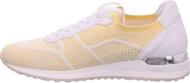 Remonte Gele Veterschoen Gebreide Sneaker Yellow