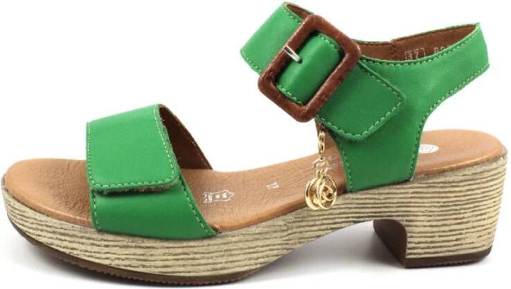 Remonte Sandaaltjes ELLE-Collection blokhak zomerschoen sandaal met klittenbandsluitingen - Foto 4