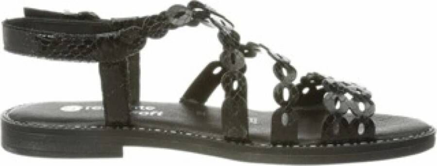 Remonte Klassieke zwarte sandalen voor dames