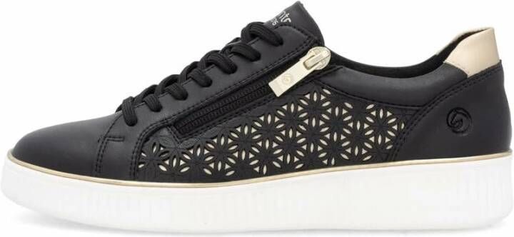 Remonte Plateausneakers vrijetijdsschoen veterschoen lage schoen met perforatie - Foto 3