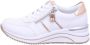 Remonte Sneakers met sleehak vrijetijdsschoen lage schoen veterschoen met metallic contrastaccenten - Thumbnail 2