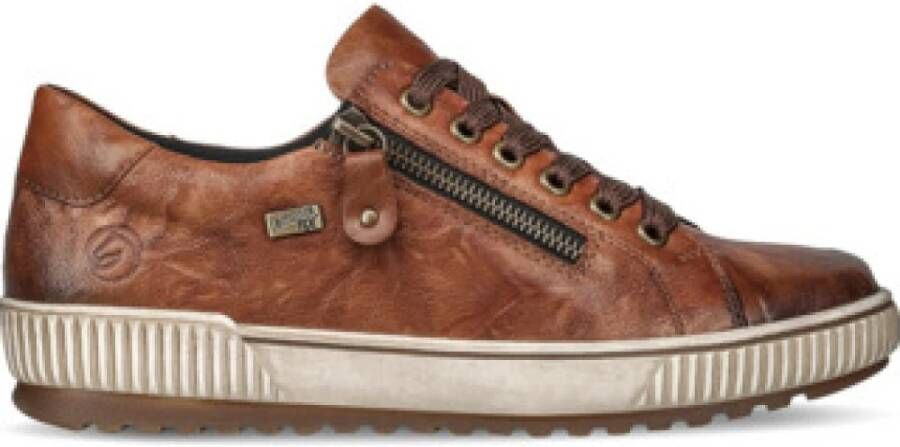 Remonte Plateausneakers vrijetijdsschoen lage schoen veterschoen met buitenrits - Foto 2