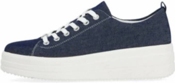 Remonte Plateausneakers met contrastnaden vrijetijdsschoen lage schoen veterschoen
