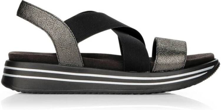 Remonte nero casual open sandals Black Dames