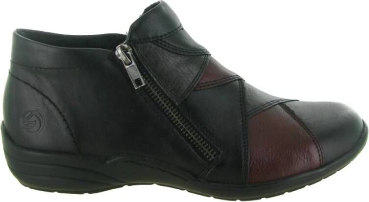 Remonte Dames Enkellaars R7674-02 Zwart Bordeaux Wijdte H - Foto 4