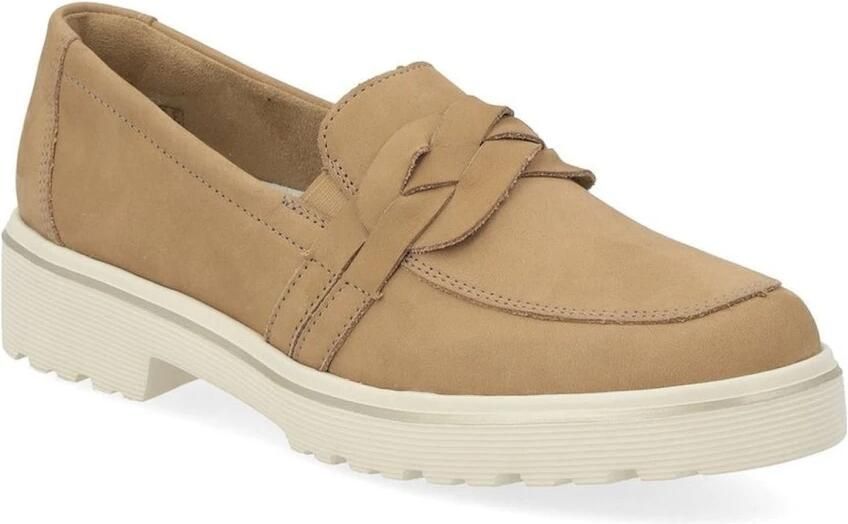 Remonte Comfortabele leren instapper in warme cognackleur Beige Dames - Foto 4