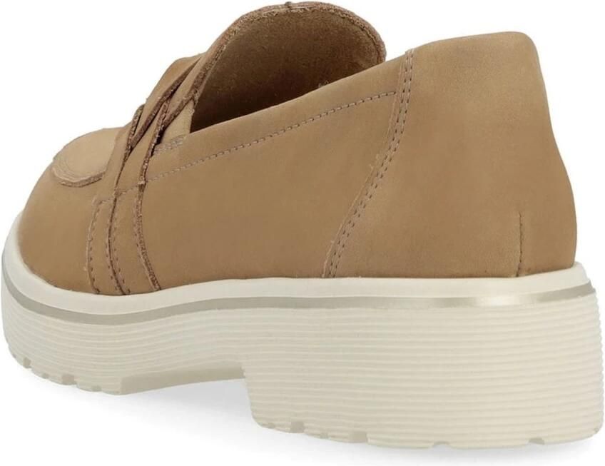 Remonte Comfortabele leren instapper in warme cognackleur Beige Dames - Foto 2