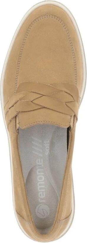 Remonte Comfortabele leren instapper in warme cognackleur Beige Dames - Foto 3