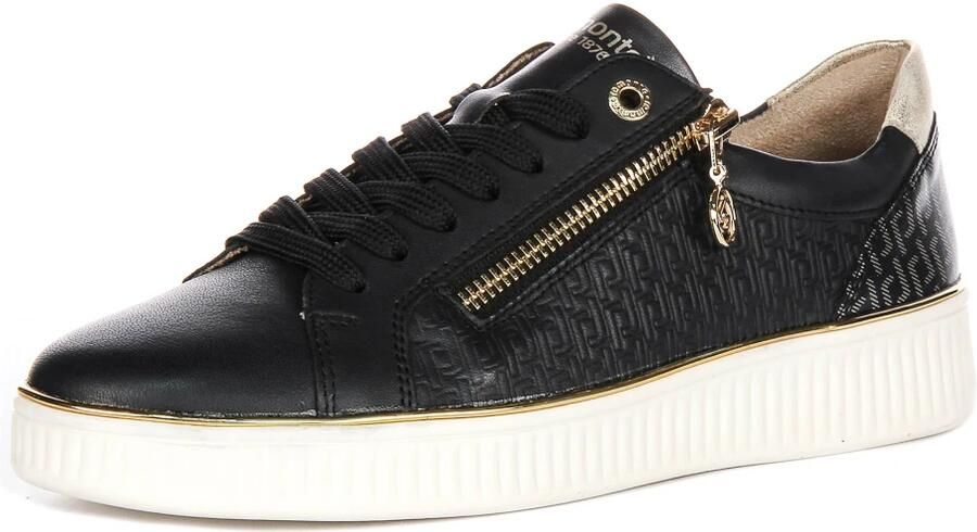 Remonte Plateausneakers vrijetijdsschoen lage schoen veterschoen met zijrits - Foto 2