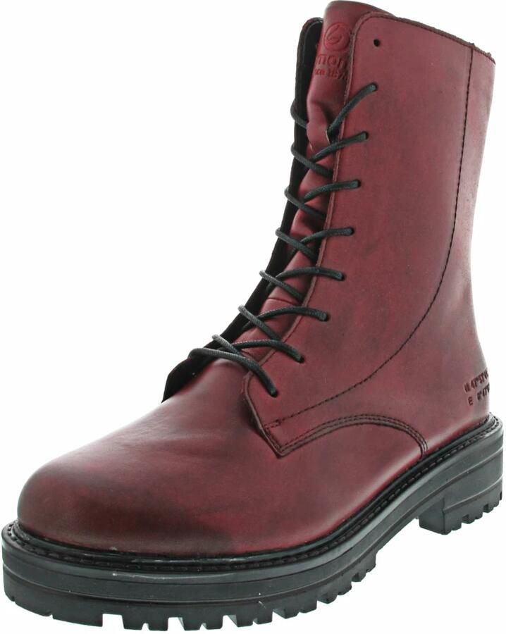 Remonte Veterlaarsjes blokhak veterschoenen chunky boots met contrast-raamstiksels - Foto 2