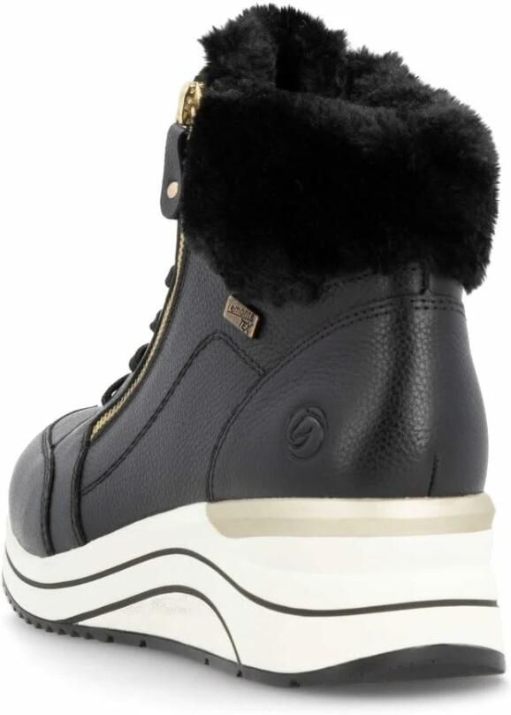 Remonte Winterlaarsjes sleehak veterschoenen met waterafstotende tex-membraan - Foto 3