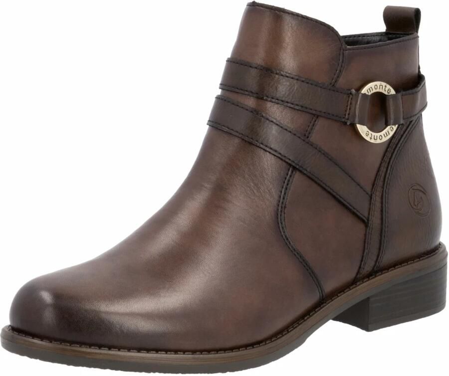 Remonte Laarsjes zakelijke schoen laarzen flats met praktische binnenrits