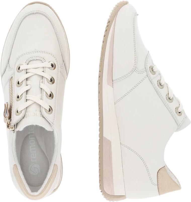 Remonte Sneakers met sleehak vrijetijdsschoen lage schoen veterschoen in smalle vorm - Foto 3