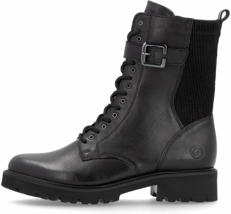 Remonte Veterlaarsjes blokhak veterschoenen met decoratieve gesp - Foto 3