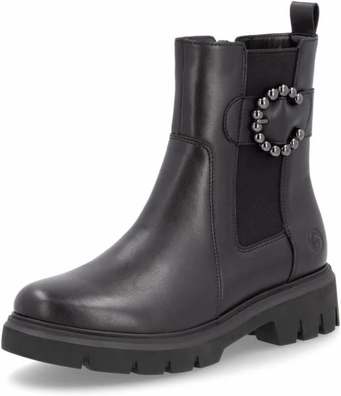 Remonte Chelsea-boots blokhak businessmode enkellaars met mooie decoratieve gesp - Foto 3