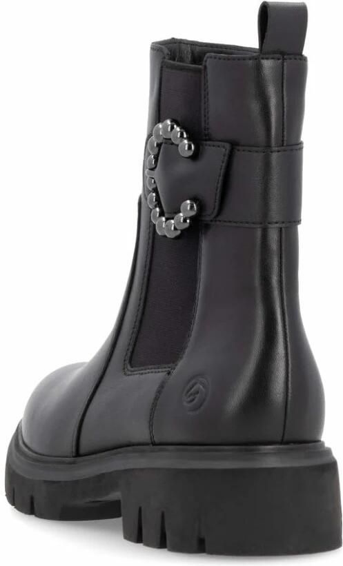 Remonte Chelsea-boots blokhak businessmode enkellaars met mooie decoratieve gesp - Foto 5