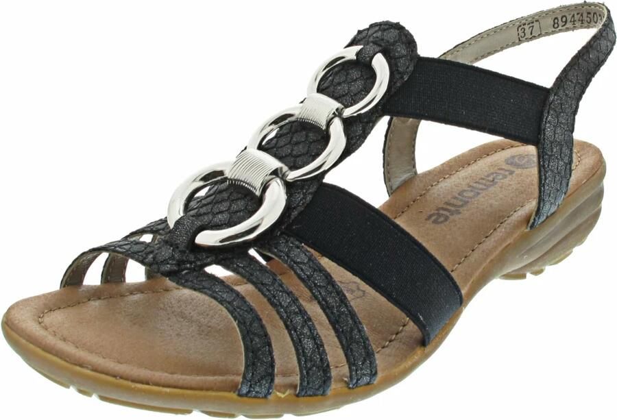 Remonte Sandalen sleehak zomerschoen sandaal met elastische banden - Foto 2