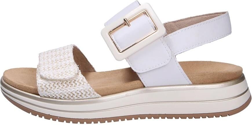 Remonte D1J53-81 Sandalen Wit Leer Dames Wit Goud - Foto 14