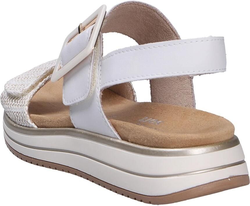 Remonte D1J53-81 Sandalen Wit Leer Dames Wit Goud - Foto 15