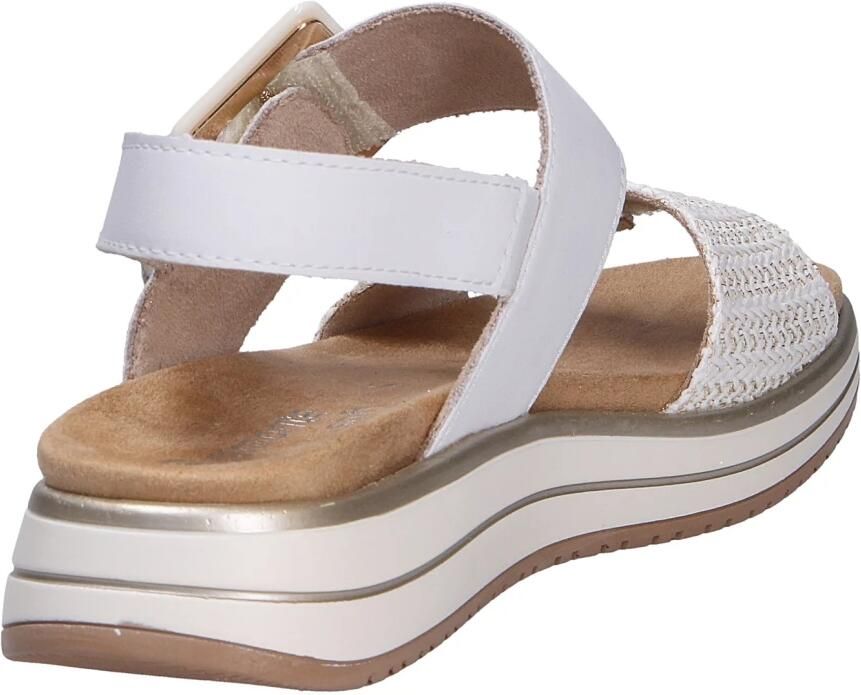 Remonte D1J53-81 Sandalen Wit Leer Dames Wit Goud - Foto 16