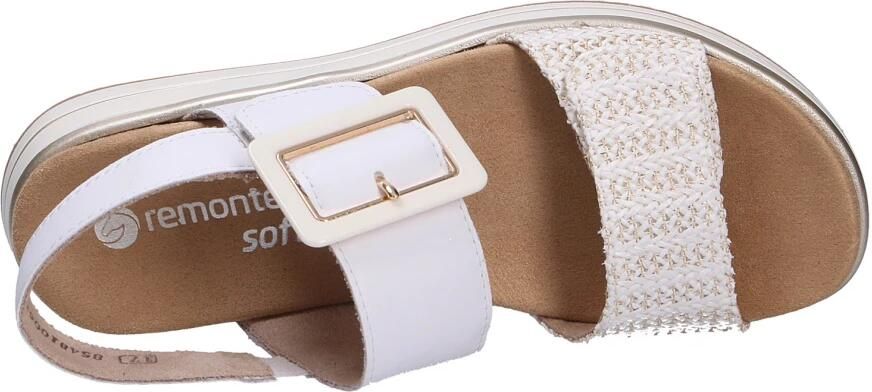 Remonte D1J53-81 Sandalen Wit Leer Dames Wit Goud - Foto 19