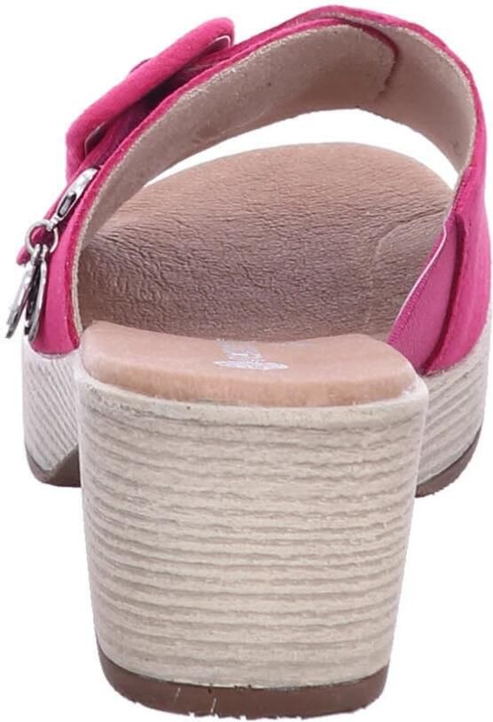 Remonte Slippers ELLE-Collection blokhak zomerschoen slippers decoratieve gesp elle-collectie