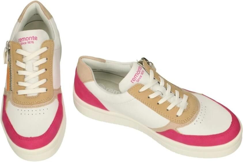 Remonte Plateausneakers vrijetijdsschoen lage schoen veterschoen in smalle vorm - Foto 5