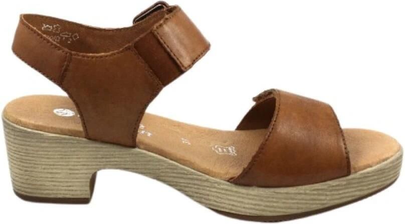 Remonte Sandaaltjes ELLE-Collection blokhak zomerschoen sandaal met klittenbandsluitingen - Foto 4