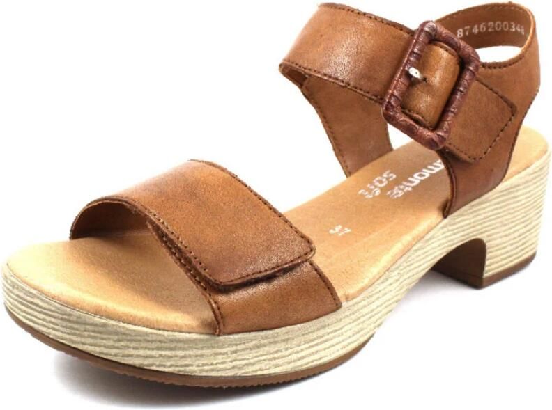 Remonte Sandaaltjes ELLE-Collection blokhak zomerschoen sandaal met klittenbandsluitingen - Foto 5