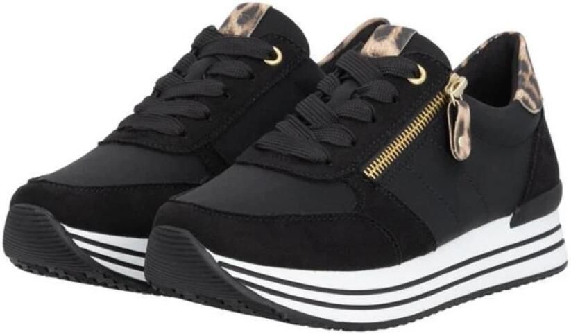 Remonte Sneakers Dames Zwart - Foto 3