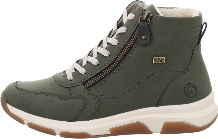 Remonte Sneakers met sleehak high-top sneaker veterschoen vrijetijdsschoen met buitenrits - Foto 5