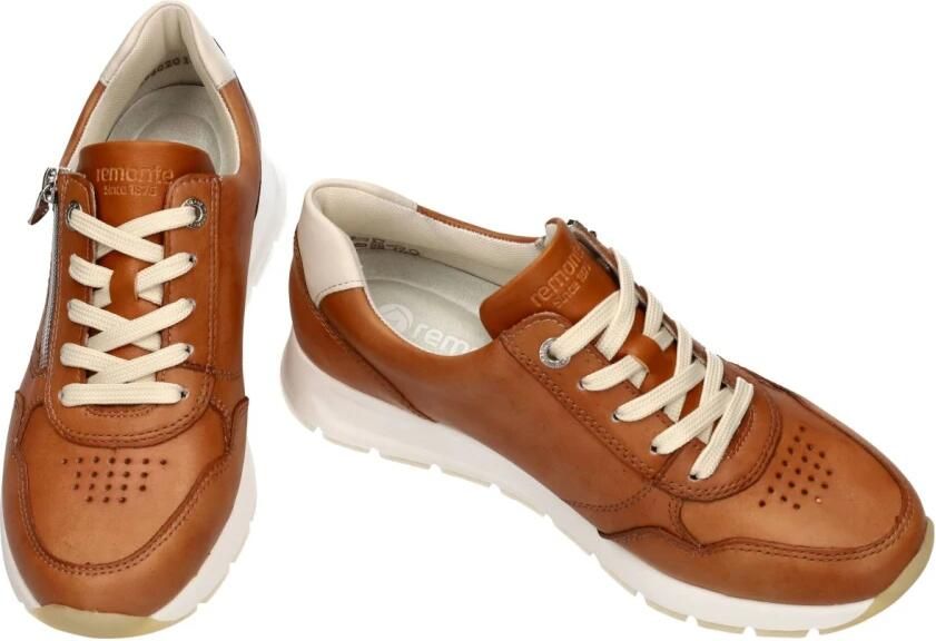 Remonte -Dames cogna caramel sneakers - Foto 2