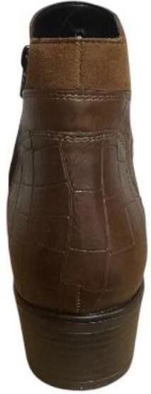 Remonte D6893-22 Enkellaarzen Bruin Leer en Suede Dames Bruin - Foto 8