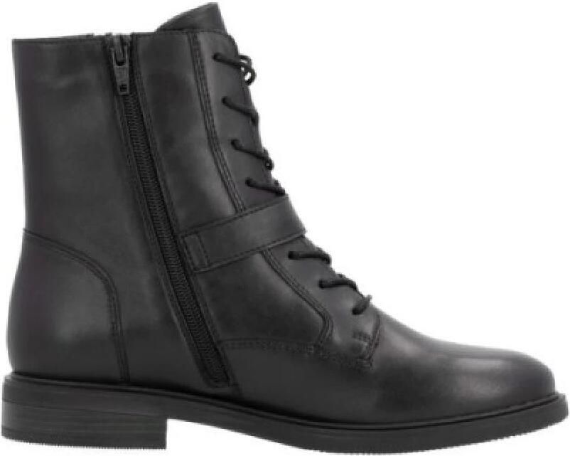 Remonte art. D1U70 00 zwart leer veterboot met rits