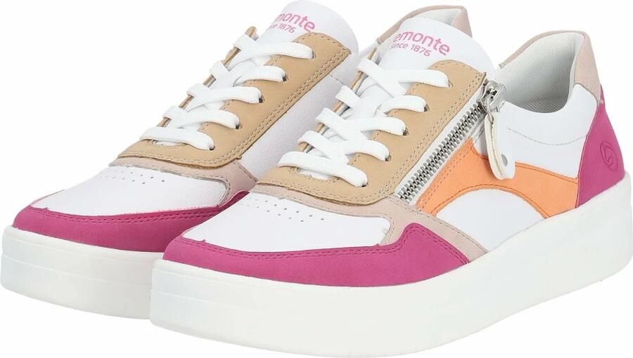 Remonte Plateausneakers vrijetijdsschoen lage schoen veterschoen in smalle vorm - Foto 6