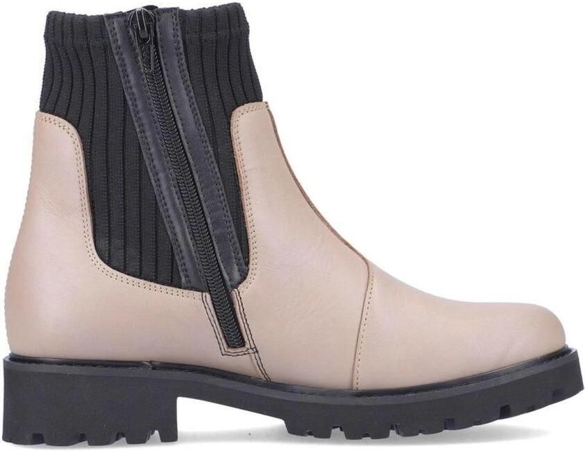 Remonte Hoge veterschoen met elastische schacht Taupe - Foto 2