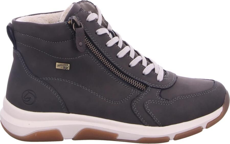 Remonte Sneakers met sleehak high-top sneaker veterschoen vrijetijdsschoen met buitenrits - Foto 2