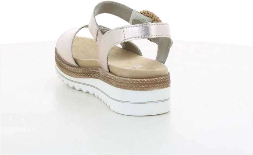 Remonte Sandalen Plat Sandalen Plat Goudkleur - Foto 4