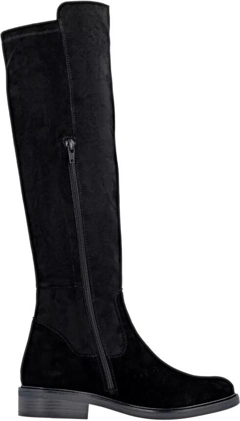 Remonte Lange laarzen plat goatsuede schwarz lange stretchl - Foto 5
