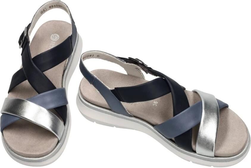 Remonte Sandalen Elisabeth Hurley-Collection sleehak zomerschoen sandaal met kruisbandage - Foto 6